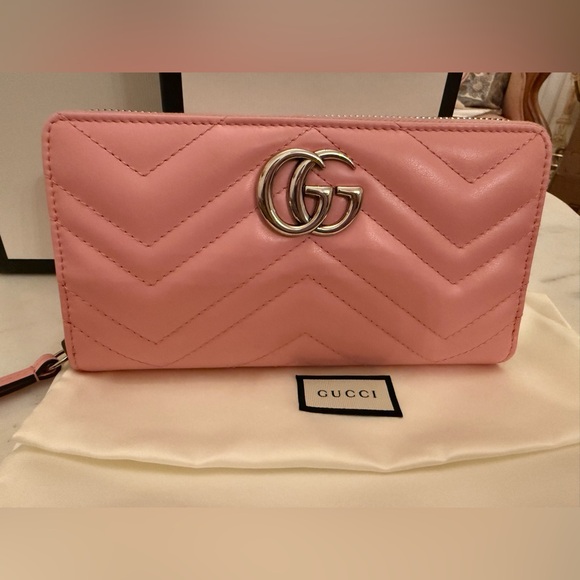 ❌ SOLD ❌ NEW Gucci Marmont zip around long wallet - Picture 2 of 7
